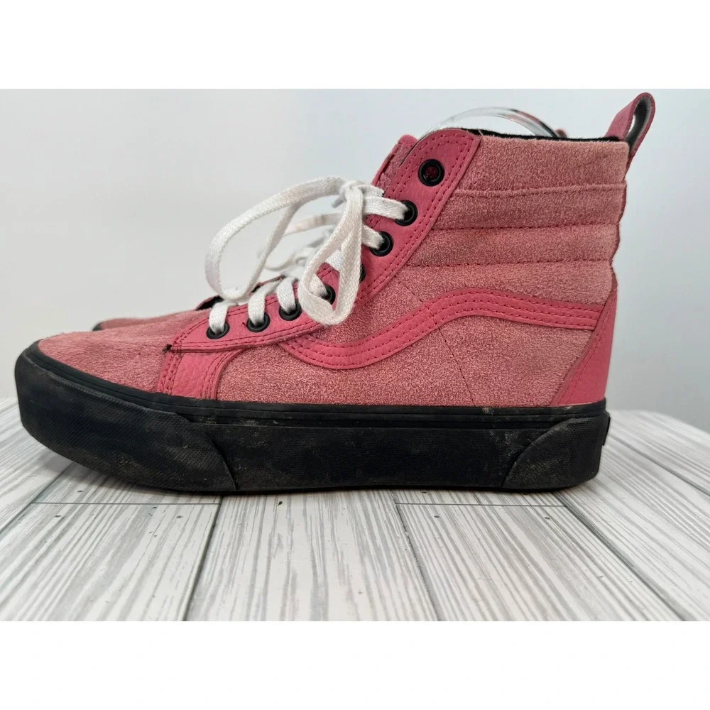 Vans‎ Sk8 Hi MTE Platform Desert Rose High Top Suede Pink  Sneakers Women's 8.5